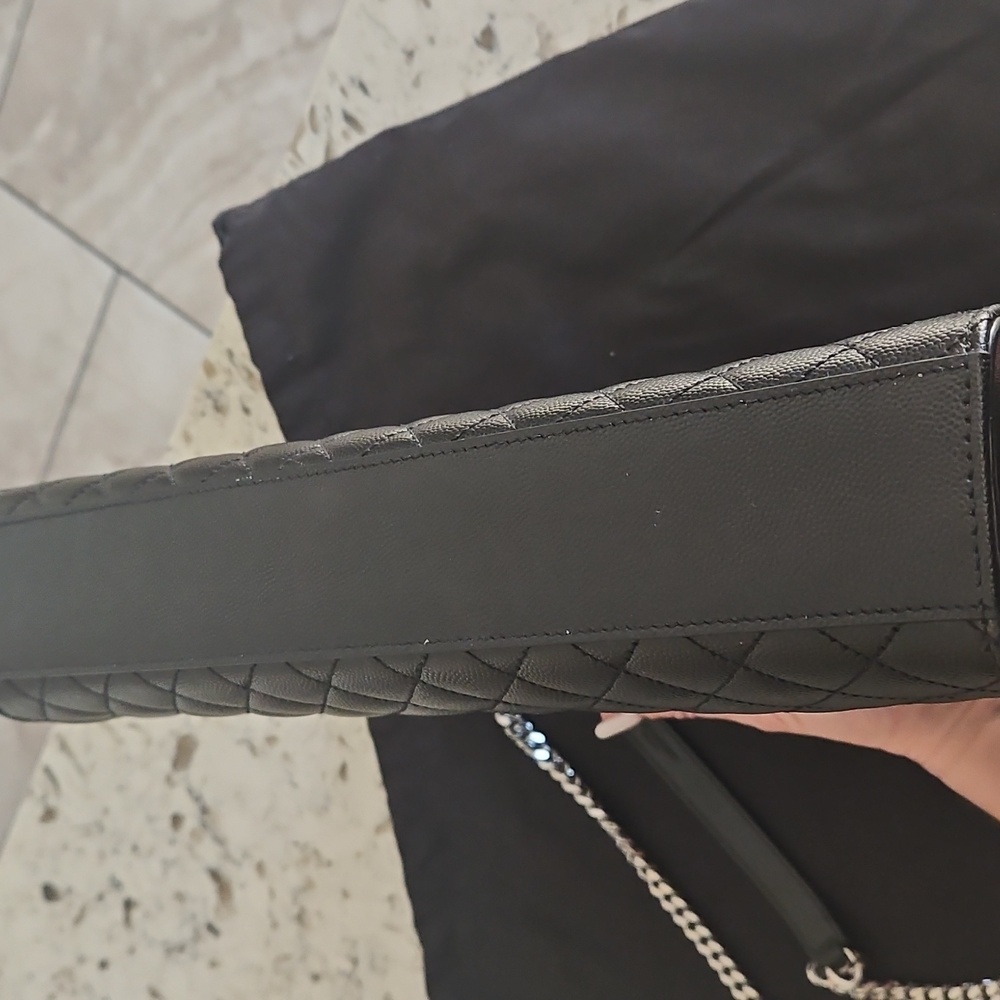 Yves Saint Laurent Black Envelope in Matelasse Lambskin - EUC - Picture 5 of 16